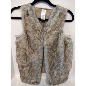 Wonder Nation Faux Fur Vest Pre-owned Good Condition Size L 10/12